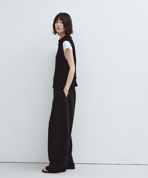 ANF.MUU(アンフムー)の「バックスリットスリーブレスニット(ニット/セーター・レディース・ブラック/ホワイト/ブラウン・FREE)」の6枚目の写真