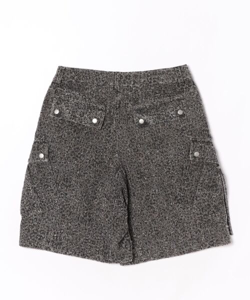 VI E DIT(ヴィエディット)の「VIEDIT/ヴィエディット/レオパードデニムショーツ(デニムパンツ・レディース・グレー・2)」の2枚目の写真