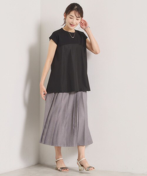 ITS'DEMO(イッツデモ)の「【冷感/速乾】ビスチェ風プルオーバー(Tシャツ/カットソー・レディース・ベージュ/ブラック/ライトブルー・00)」の18枚目の写真