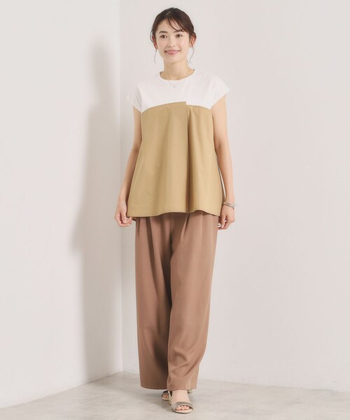 ITS'DEMO(イッツデモ)の「【冷感/速乾】ビスチェ風プルオーバー(Tシャツ/カットソー・レディース・ベージュ/ブラック/ライトブルー・00)」の11枚目の写真