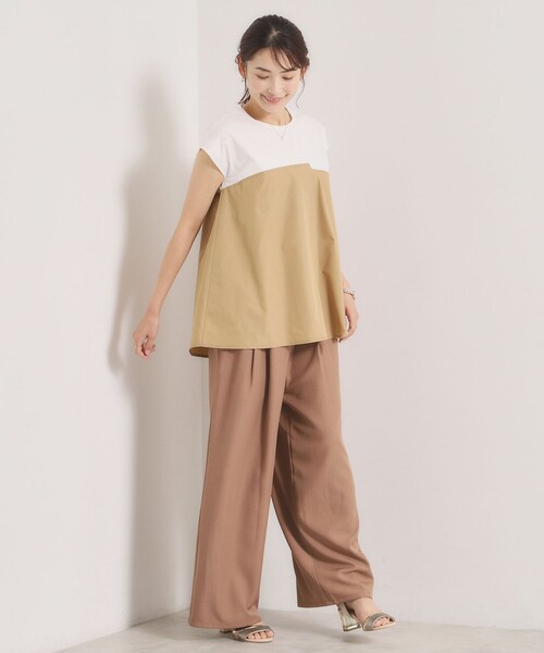 ITS'DEMO(イッツデモ)の「【冷感/速乾】ビスチェ風プルオーバー(Tシャツ/カットソー・レディース・ベージュ/ブラック/ライトブルー・00)」の12枚目の写真