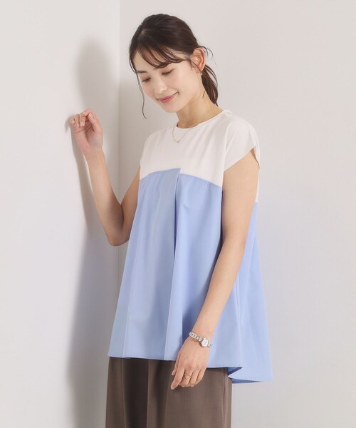 ITS'DEMO(イッツデモ)の「【冷感/速乾】ビスチェ風プルオーバー(Tシャツ/カットソー・レディース・ベージュ/ブラック/ライトブルー・00)」の14枚目の写真
