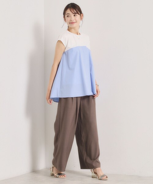 ITS'DEMO(イッツデモ)の「【冷感/速乾】ビスチェ風プルオーバー(Tシャツ/カットソー・レディース・ベージュ/ブラック/ライトブルー・00)」の16枚目の写真