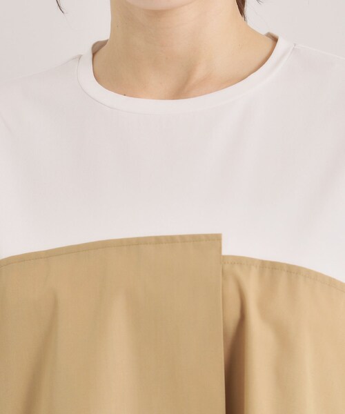ITS'DEMO(イッツデモ)の「【冷感/速乾】ビスチェ風プルオーバー(Tシャツ/カットソー・レディース・ベージュ/ブラック/ライトブルー・00)」の9枚目の写真