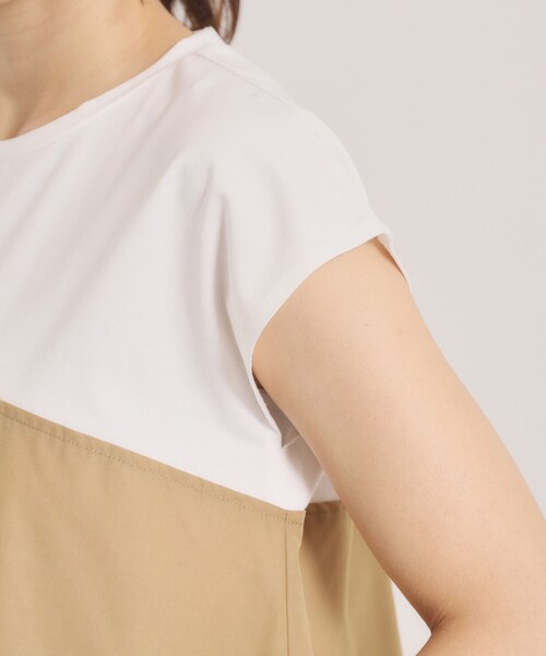 ITS'DEMO(イッツデモ)の「【冷感/速乾】ビスチェ風プルオーバー(Tシャツ/カットソー・レディース・ベージュ/ブラック/ライトブルー・00)」の10枚目の写真