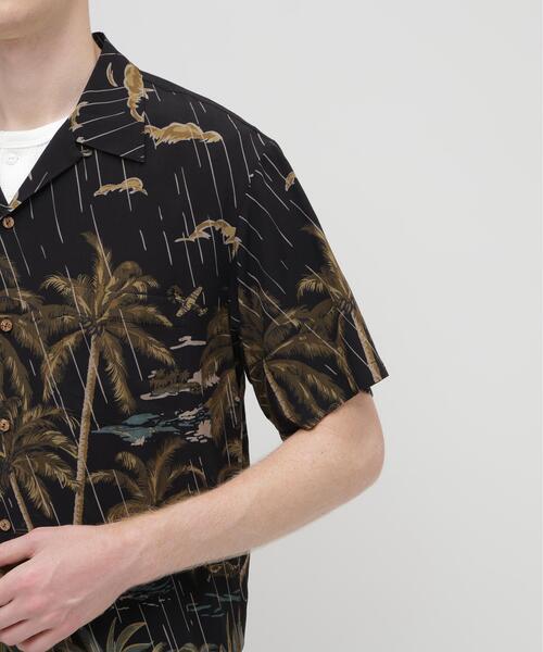 AVIREX(アヴィレックス)の「ALOHA SHIRT”PALM TREE" / アロハシャツ / AVIREX / アヴィレックス(シャツ/ブラウス・メンズ・ブラック/ネイビー・XX-LARGE/X-LARGE/LARGE/MEDIUM)」の8枚目の写真