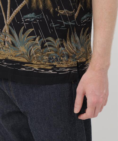 AVIREX(アヴィレックス)の「ALOHA SHIRT”PALM TREE" / アロハシャツ / AVIREX / アヴィレックス(シャツ/ブラウス・メンズ・ブラック/ネイビー・XX-LARGE/X-LARGE/LARGE/MEDIUM)」の9枚目の写真
