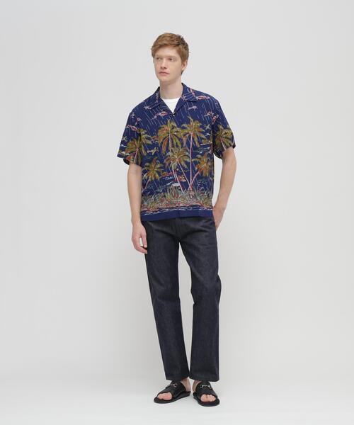AVIREX(アヴィレックス)の「ALOHA SHIRT”PALM TREE" / アロハシャツ / AVIREX / アヴィレックス(シャツ/ブラウス・メンズ・ブラック/ネイビー・XX-LARGE/X-LARGE/LARGE/MEDIUM)」の12枚目の写真