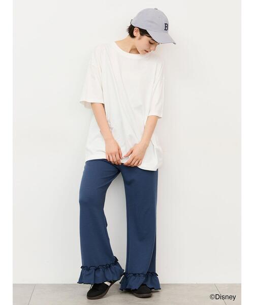 Samansa Mos2(サマンサ モスモス)の「【接触冷感】裾フリルフレアカットパンツ(その他パンツ・レディース・キナリ/グレー/ブルー・F)」の17枚目の写真