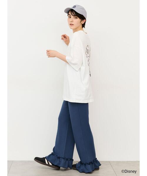 Samansa Mos2(サマンサ モスモス)の「【接触冷感】裾フリルフレアカットパンツ(その他パンツ・レディース・キナリ/グレー/ブルー・F)」の16枚目の写真
