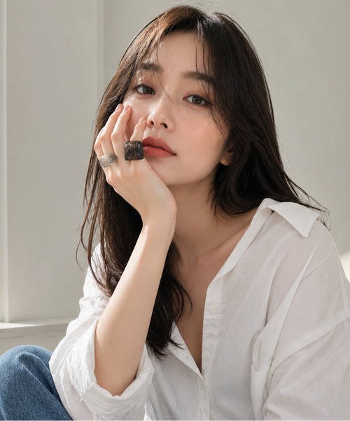 NOLITA LABORATORY(ノリータラボラトリー)の「【 NOLITA / ノリータ 】4点セット ボリューム アクリル リング(リング・レディース・ブラック・FREE)」の8枚目の写真