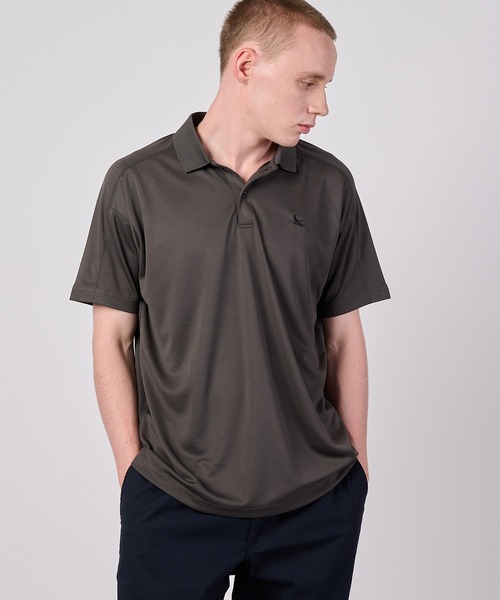 Eddie Bauer（エディーバウアー）の「クールマックス メッシュポロシャツ（ポロシャツ・メンズ・カーキ/ホワイト/ライトブラック・XXL/XL/L/M）」の2枚目の写真