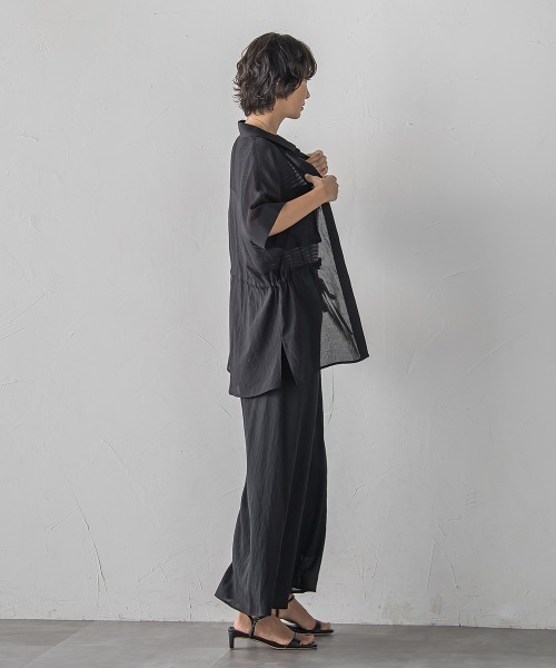 la.f…(ラエフ)の「【SETUP対応】リネンライクシアーボイルシャツ(シャツ/ブラウス・レディース・ブラック/ブルー/ブラウン/カーキ・9号)」の22枚目の写真