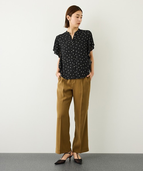 ROPE'(ロペ)の「【DEVEAUX(デヴォー)】ドットケープブラウス/セットアップ対応・イージーケア(シャツ/ブラウス・レディース・ブラック系その他・FREE)」の10枚目の写真