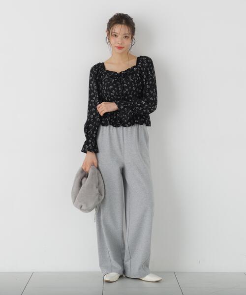 PROPORTION BODY DRESSING(プロポーションボディドレッシング)の「<E>裏毛ルーズパンツ / 1216237800(その他パンツ・レディース・オフホワイト/グレー系その他・MEDIUM/P/S)」の2枚目の写真