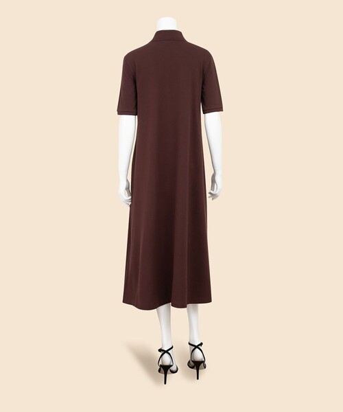 BROOKS BROTHERS(ブルックスブラザーズ)の「コットンピケ GFロゴ リラックスフィット ハーフスリーブ ポロシャツワンピース(ワンピース・レディース・ブラック・MEDIUM/SMALL)」の10枚目の写真