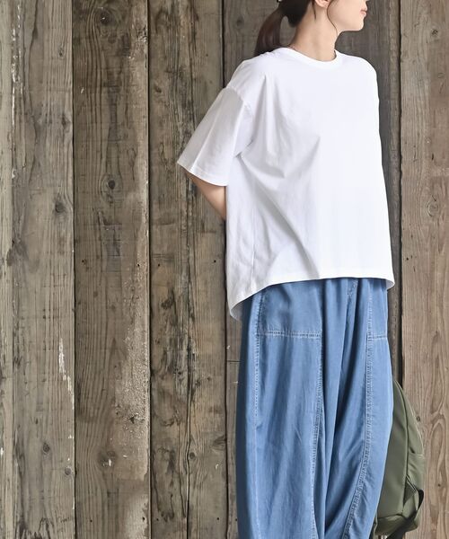 rps(アールピーエス)の「接触冷感バックシャンT(Tシャツ/カットソー・レディース・ブラック/ブルー/オフホワイト/チャコールグレー・フリー)」の22枚目の写真