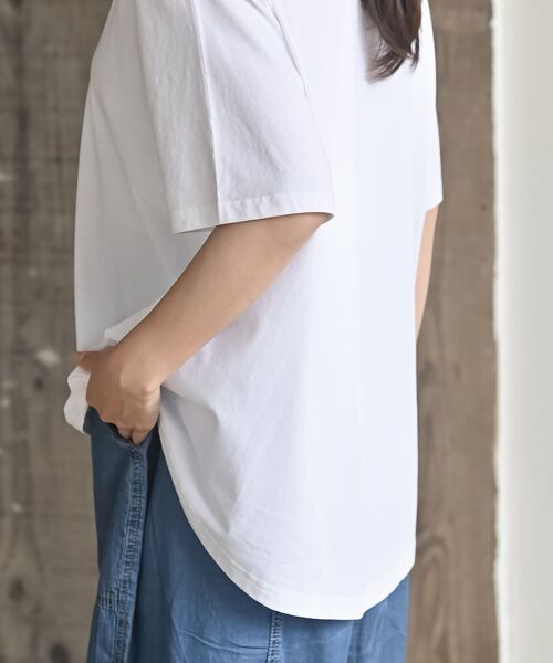rps(アールピーエス)の「接触冷感バックシャンT(Tシャツ/カットソー・レディース・ブラック/ブルー/オフホワイト/チャコールグレー・フリー)」の16枚目の写真