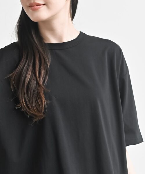 rps(アールピーエス)の「接触冷感バックシャンT(Tシャツ/カットソー・レディース・ブラック/ブルー/オフホワイト/チャコールグレー・フリー)」の10枚目の写真