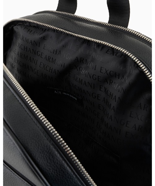 ARMANI EXCHANGE(アルマーニエクスチェンジ)の「【A|X アルマーニ エクスチェンジ】<ZOZO限定>AXロゴ スクエアバックパック(バックパック/リュック・メンズ・ブラック・FREE)」の5枚目の写真