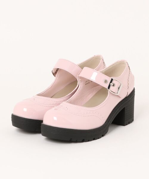 YOSUKE（ヨースケ）の「「YOSUKE/ヨースケ」厚底ストラップパンプス（ドレスシューズ・レディース・ブラック/ブラウン系その他/ピンク系その他2/クリアブラック・M/L/LL/S）」の4枚目の写真