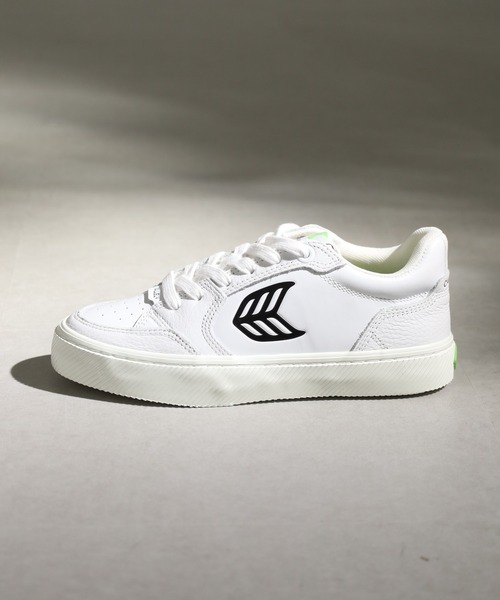 CARIUMA(カリウマ)の「VALLELY Leather Logo Sneaker バレリー レザー ロゴ スニーカー(スニーカー・メンズ・ホワイト系その他/ホワイト×ブラック・US-6/US-8h/US-9/US-7/US-6h/US-5h/US8/US8.5)」の10枚目の写真