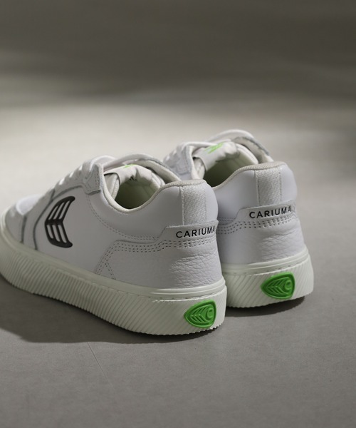 CARIUMA(カリウマ)の「VALLELY Leather Logo Sneaker バレリー レザー ロゴ スニーカー(スニーカー・メンズ・ホワイト系その他/ホワイト×ブラック・US-6/US-8h/US-9/US-7/US-6h/US-5h/US8/US8.5)」の13枚目の写真