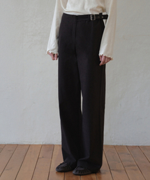 Bizo Buckle Cotton Pants_Black(O26PT01)