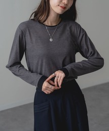 【ANNA LUNA】部分配色 がアクセントの 長袖 プルオーバー