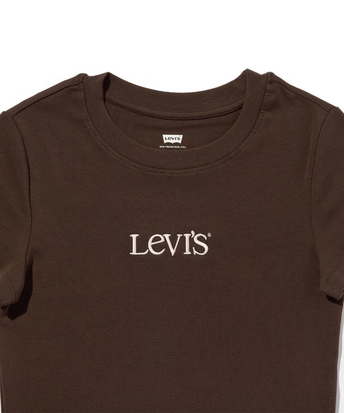 Levi's(リーバイス)の「Levi's/リーバイス グラフィック エッセンシャル ベビーTシャツ(Tシャツ/カットソー・レディース・ブラウン・M/S/XS)」の6枚目の写真