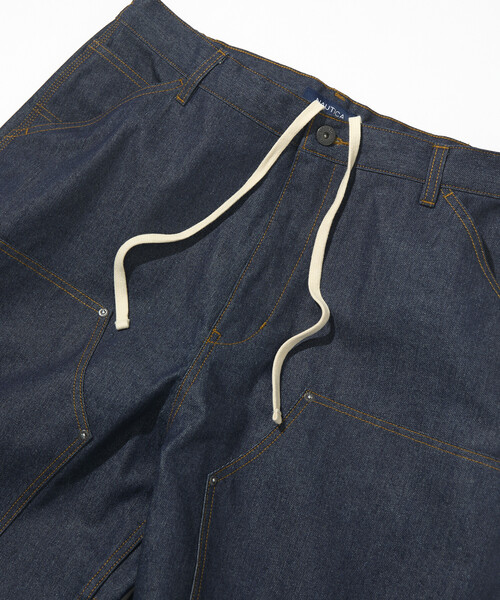NAUTICA(ノーティカ)の「NAUTICA/ノーティカ ワイドカーブシルエット フラッグロゴ ダブルニー ペインターショーツ(その他パンツ・メンズ・ブラック/ネイビー/オフホワイト/サックスブルー・MEDIUM/X-LARGE/LARGE)」の12枚目の写真