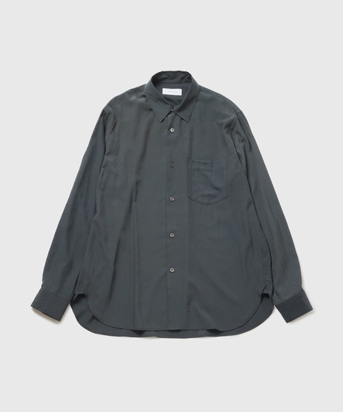 ADAM ET ROPE'(アダムエロペ)の「コットンポリエステルポプリンドレープシャツ(シャツ/ブラウス・メンズ・チャコールグレー/ネイビー/ブラウン/ピンク/ブルー系その他5・M/L)」の7枚目の写真
