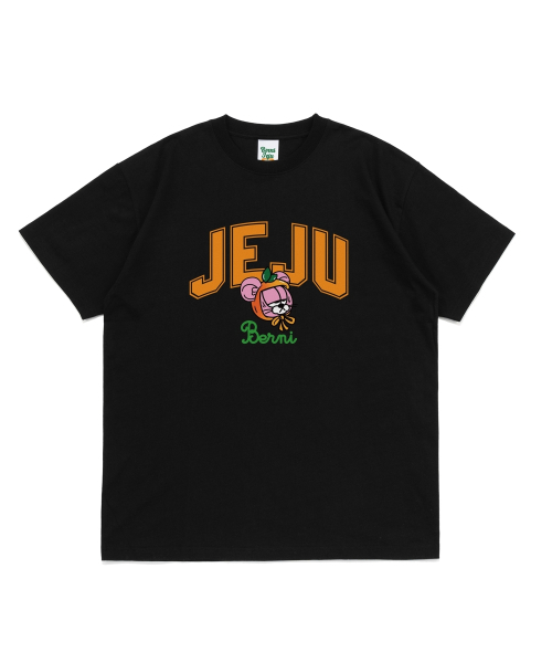 BERNI(ベルニ)の「ジェジュベルニフェイスビッグロゴ半袖Tシャツ(ブラック)(Tシャツ/カットソー・レディース・その他・2XL/LARGE/X-LARGE/MEDIUM/SMALL)」の1枚目の写真
