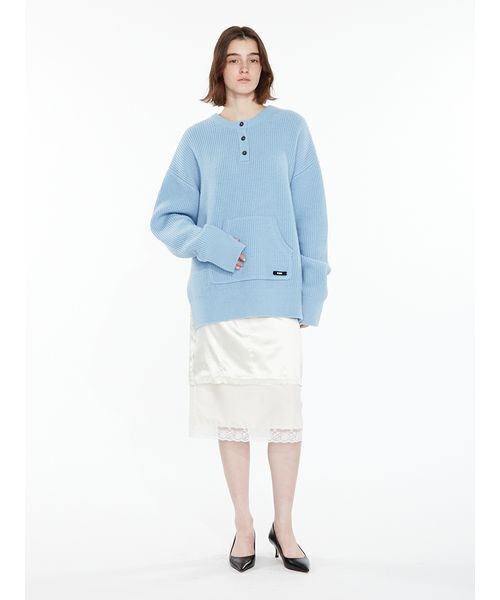SORIN(ソリン )の「Layered Satin Skirt / レイヤードサテンスカート(スカート・レディース・ダークブラウン/アイボリー/ダークグレー・38/36)」の6枚目の写真