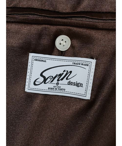 SORIN(ソリン )の「Layered Satin Skirt / レイヤードサテンスカート(スカート・レディース・ダークブラウン/アイボリー/ダークグレー・38/36)」の15枚目の写真