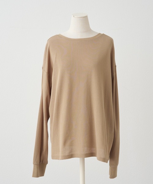 PUAL CE CIN(ピュアルセシン)の「前後2WAYシアーワッフルカットソー(Tシャツ/カットソー・レディース・ベージュ/ブラウン/アイボリー・FREE)」の17枚目の写真