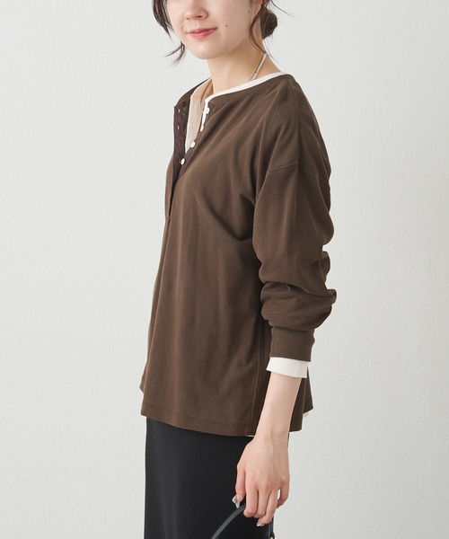 PUAL CE CIN(ピュアルセシン)の「前後2WAYシアーワッフルカットソー(Tシャツ/カットソー・レディース・ベージュ/ブラウン/アイボリー・FREE)」の19枚目の写真