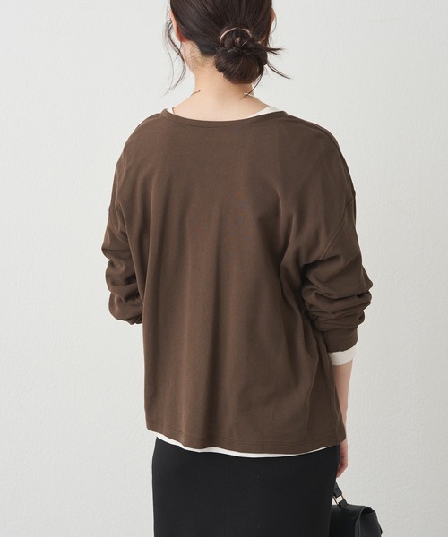 PUAL CE CIN(ピュアルセシン)の「前後2WAYシアーワッフルカットソー(Tシャツ/カットソー・レディース・ベージュ/ブラウン/アイボリー・FREE)」の20枚目の写真