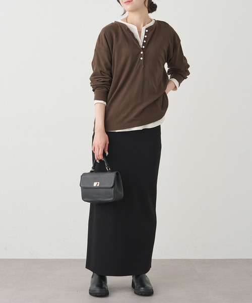 PUAL CE CIN(ピュアルセシン)の「前後2WAYシアーワッフルカットソー(Tシャツ/カットソー・レディース・ベージュ/ブラウン/アイボリー・FREE)」の21枚目の写真