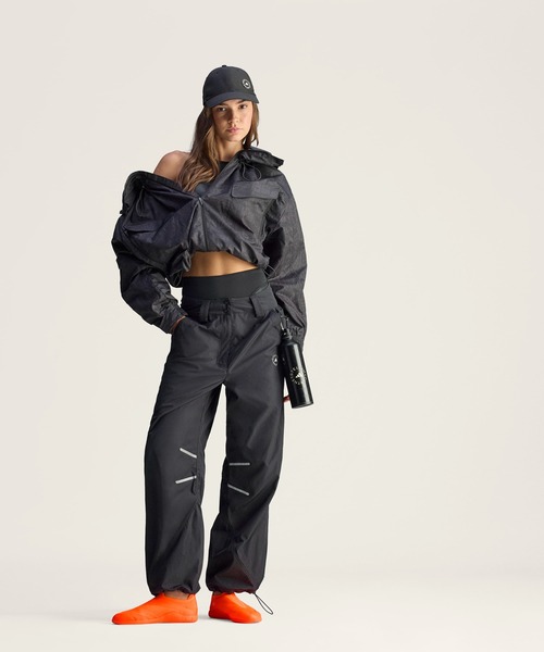 adidas by Stella McCartney（アディダスバイステラマッカートニー）の「adidas by Stella McCartneyアイテムジャケット（プリント柄） / アディダス adidas（ムートンコート・レディース・ブラック・SMALL/MEDIUM/LARGE/X-LARGE/XX-LARGE）」の5枚目の写真