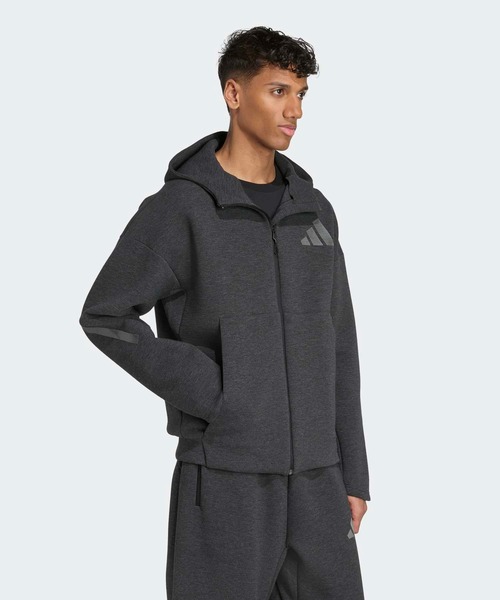 adidas(アディダス)の「adidas Z.N.E.プレミアム フルジップ パーカー / アディダス adidas(パーカー・メンズ・ブラック・XX-LARGE/3XL/LARGE/MEDIUM/SMALL/X-LARGE/X-SMALL)」の5枚目の写真
