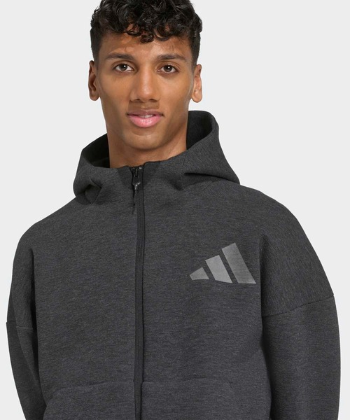 adidas(アディダス)の「adidas Z.N.E.プレミアム フルジップ パーカー / アディダス adidas(パーカー・メンズ・ブラック・XX-LARGE/3XL/LARGE/MEDIUM/SMALL/X-LARGE/X-SMALL)」の3枚目の写真