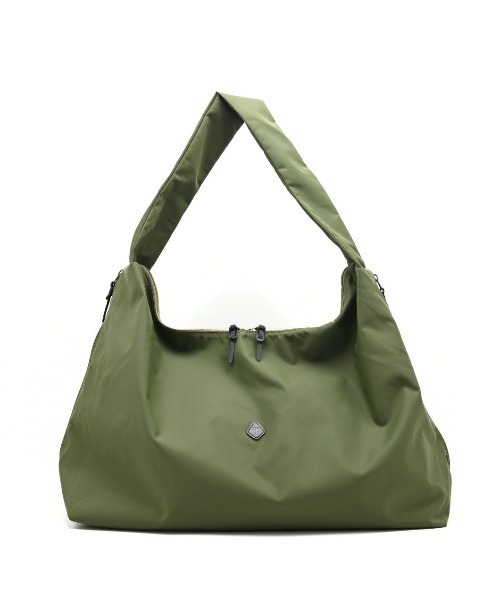 CLEDRAN(クレドラン)の「【軽量ナイロン 大容量】CL4029 FORI SIDE ZIP POCKET SHOULDER(ショルダーバッグ・レディース・グリーン/ブラック/ベージュ・FREE)」の3枚目の写真
