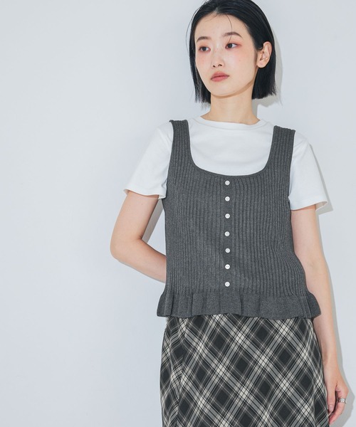 LAKOLE(ラコレ)の「<機能素材>2WAYリブニットビスチェ / 1047402(その他トップス・レディース・ブラック/ブラウン/グレー・FREE)」の9枚目の写真