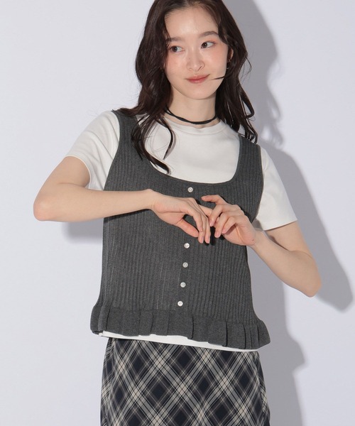 LAKOLE(ラコレ)の「<機能素材>2WAYリブニットビスチェ / 1047402(その他トップス・レディース・ブラック/ブラウン/グレー・FREE)」の11枚目の写真