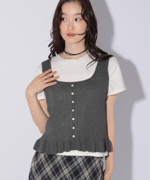 LAKOLE(ラコレ)の「<機能素材>2WAYリブニットビスチェ / 1047402(その他トップス・レディース・ブラック/ブラウン/グレー・FREE)」の12枚目の写真