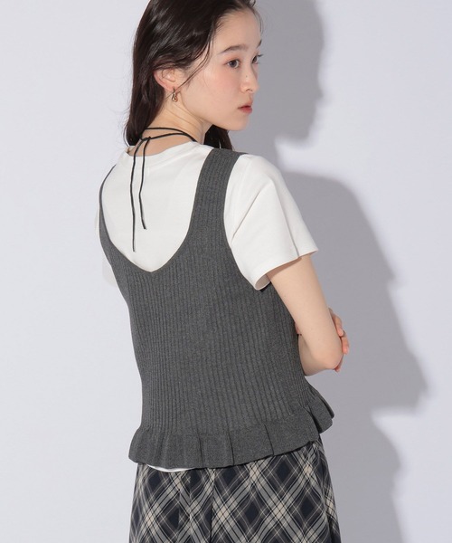 LAKOLE(ラコレ)の「<機能素材>2WAYリブニットビスチェ / 1047402(その他トップス・レディース・ブラック/ブラウン/グレー・FREE)」の14枚目の写真