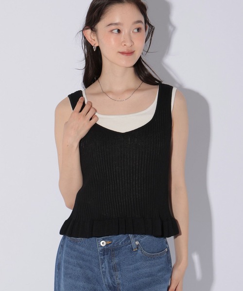 LAKOLE(ラコレ)の「<機能素材>2WAYリブニットビスチェ / 1047402(その他トップス・レディース・ブラック/ブラウン/グレー・FREE)」の18枚目の写真