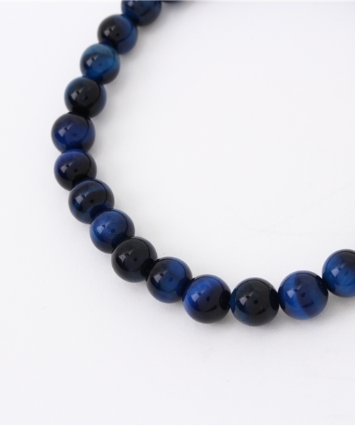 岩座 IWAKURA（イワクラ）の「【岩座】ラピスタイガーアイブレスレット/腕輪数珠 6mm玉天然石 3A（ブレスレット・レディース・ダークブルー・FREE）」の2枚目の写真
