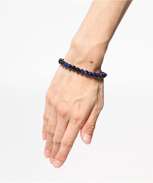 岩座 IWAKURA（イワクラ）の「【岩座】ラピスタイガーアイブレスレット/腕輪数珠 6mm玉天然石 3A（ブレスレット・レディース・ダークブルー・FREE）」の3枚目の写真